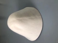 new COMME DES GARCONS HOMME PLUS 2015 cream wool felt structured bowl hat rare