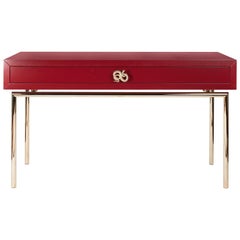 New Console Secret in Wood and Galvanized Metal, Original Sin Collection, Italy