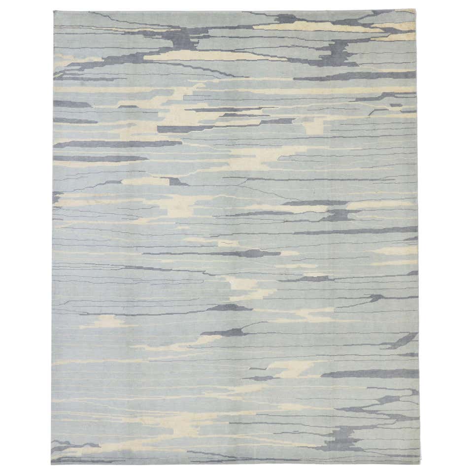 Vintage Dhurrie Area Rug with Pastel Colors and Coastal Bohemian Style ...