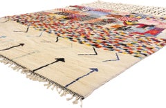 New Modern Bauhaus Berber Beni Mrirt Moroccan Rug Inspired by Gunta Stölzl