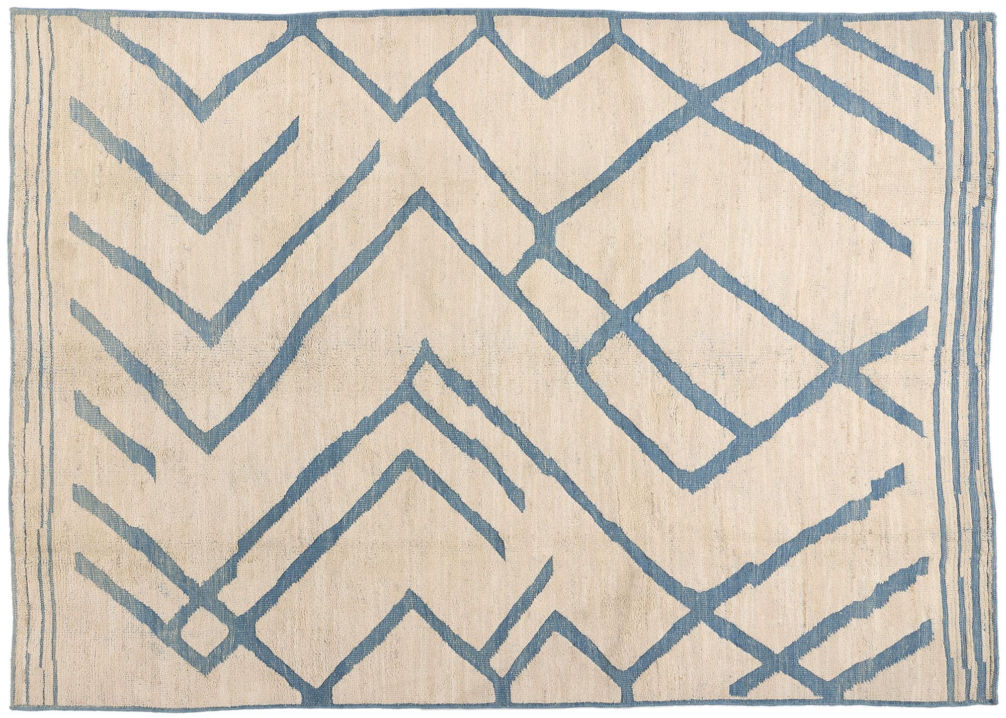 New Contemporary Abstract Flow Moroccan Carpet with Expressionist Style For Sale 3