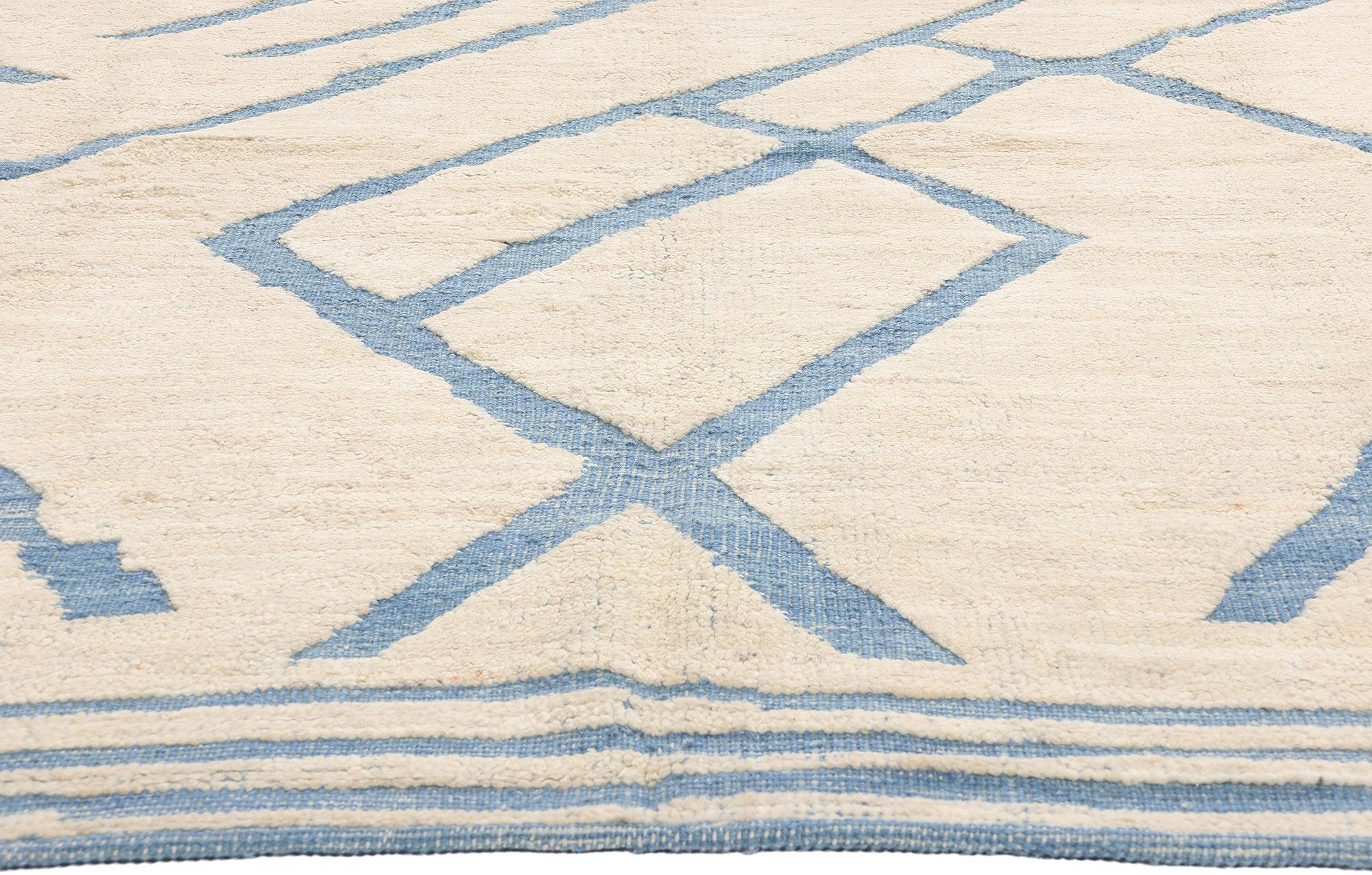 New Contemporary Abstract Flow Moroccan Carpet with Expressionist Style In New Condition For Sale In Dallas, TX