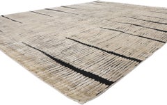 New Contemporary Abstract High-Low Textured Rug