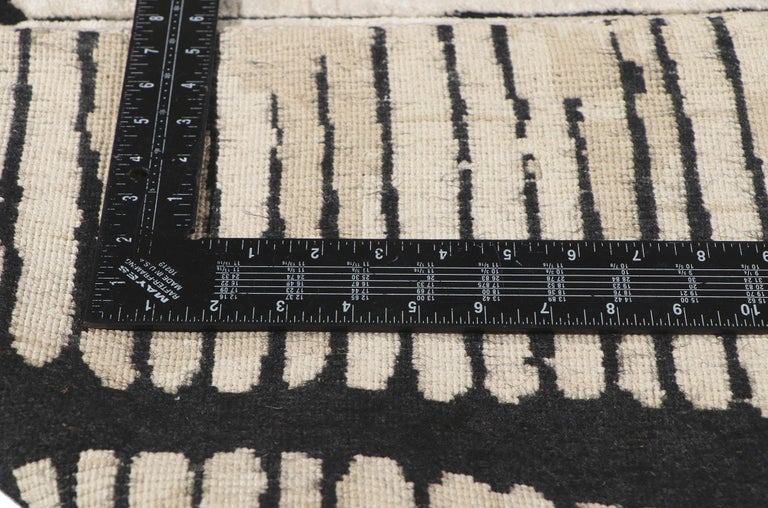 New Contemporary Abstract High-Low Textured Rug For Sale at 1stDibs