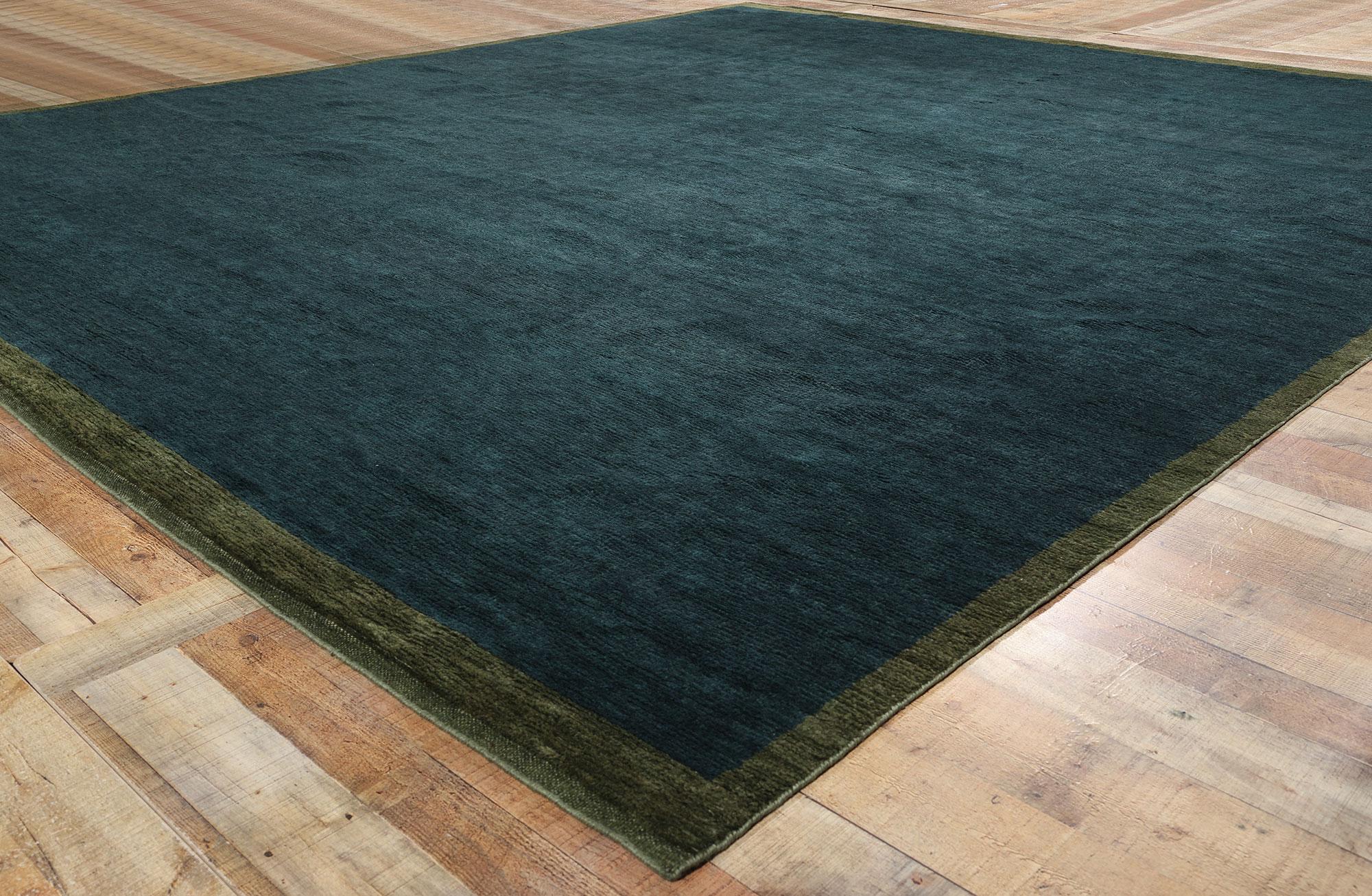 Wool New Contemporary Abstract Moroccan Rug Inspired by Mark Rothko For Sale