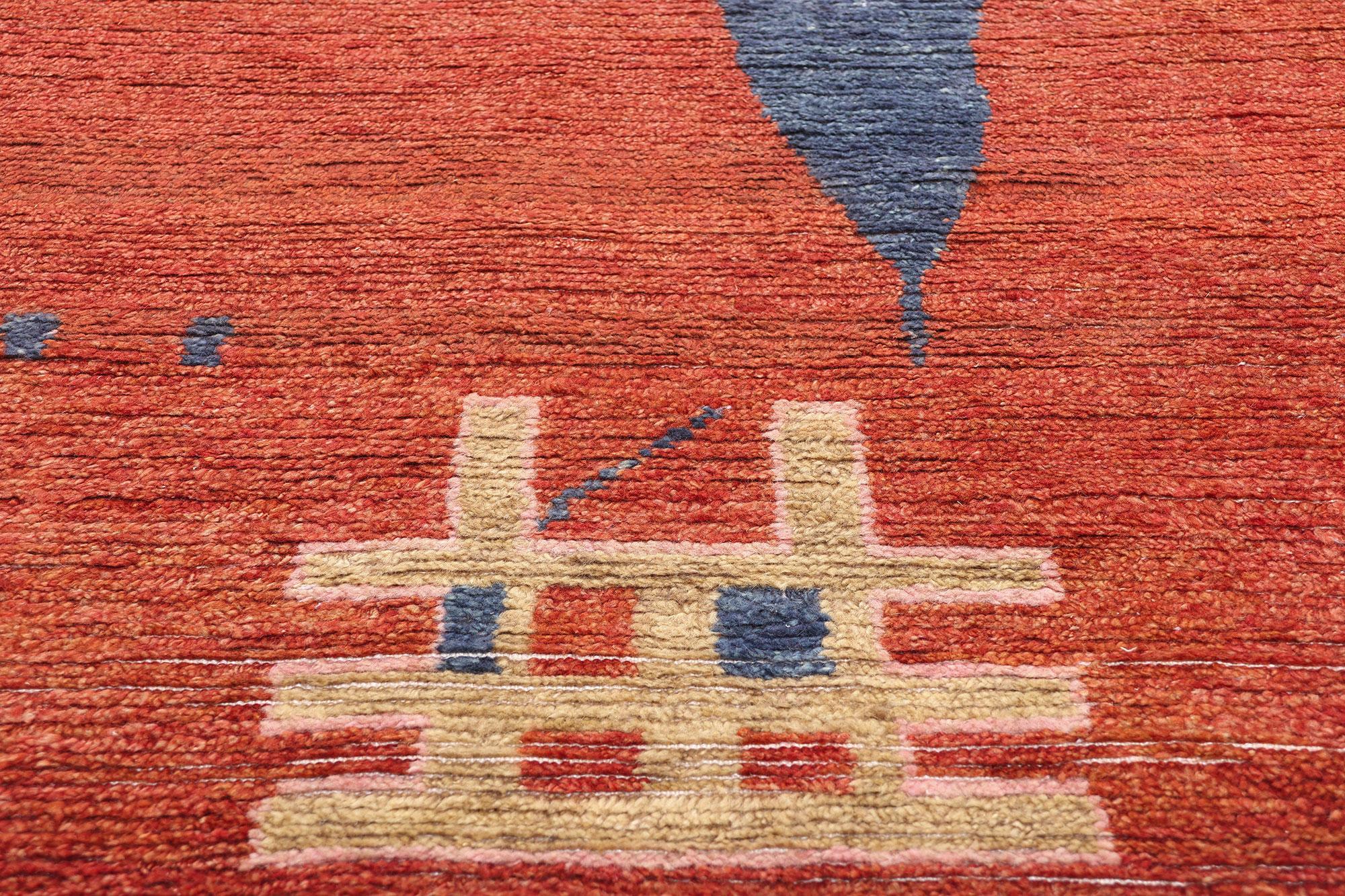 New Brutalist Modern Moroccan Rug, 10'00 x 14'01 In New Condition For Sale In Dallas, TX