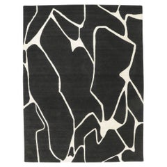 New Contemporary Abstract Rug Inspired by Franz Kline and Fernand Leger