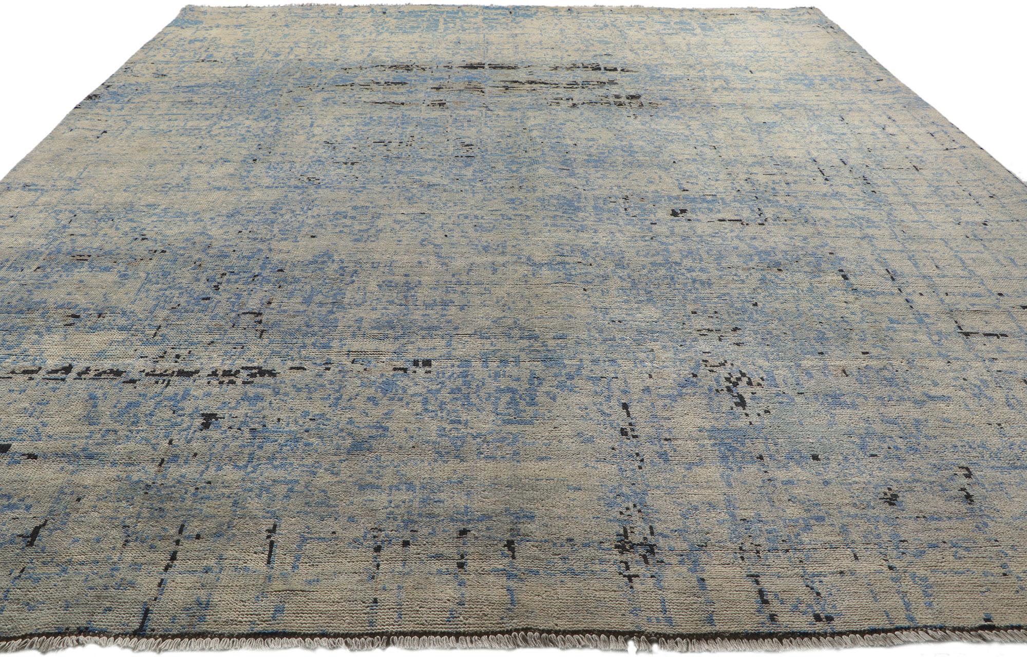 Expressionist New Contemporary Abstract Rug Inspired by Gerhard Richter For Sale