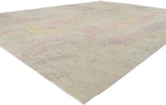 New Contemporary Abstract Rug Inspired by Helen Frankenthaler