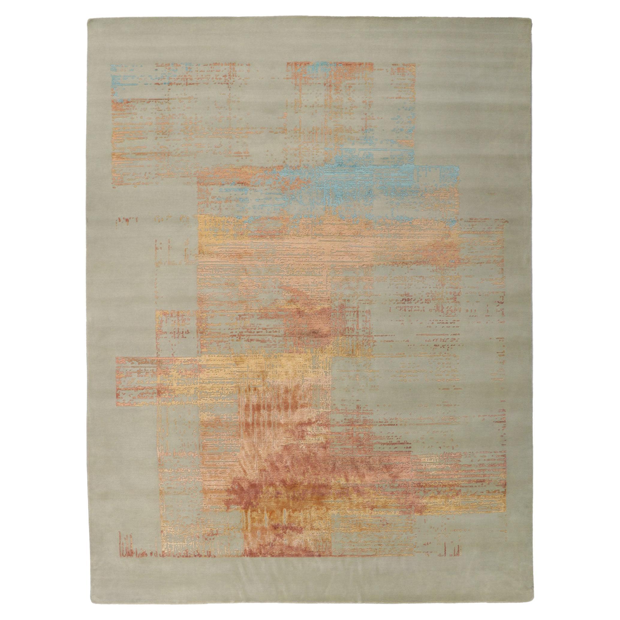 New Contemporary Abstract Rug Inspired by Helen Frankenthaler For Sale ...