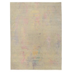 New Contemporary Abstract Rug Inspired by Helen Frankenthaler
