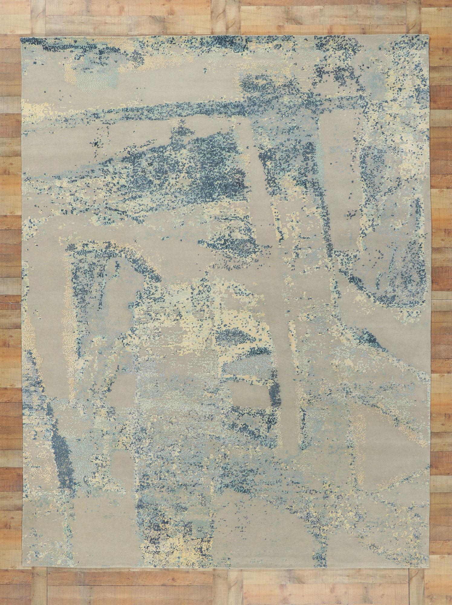 Wool New Contemporary Abstract Rug Inspired by William Baziotes For Sale