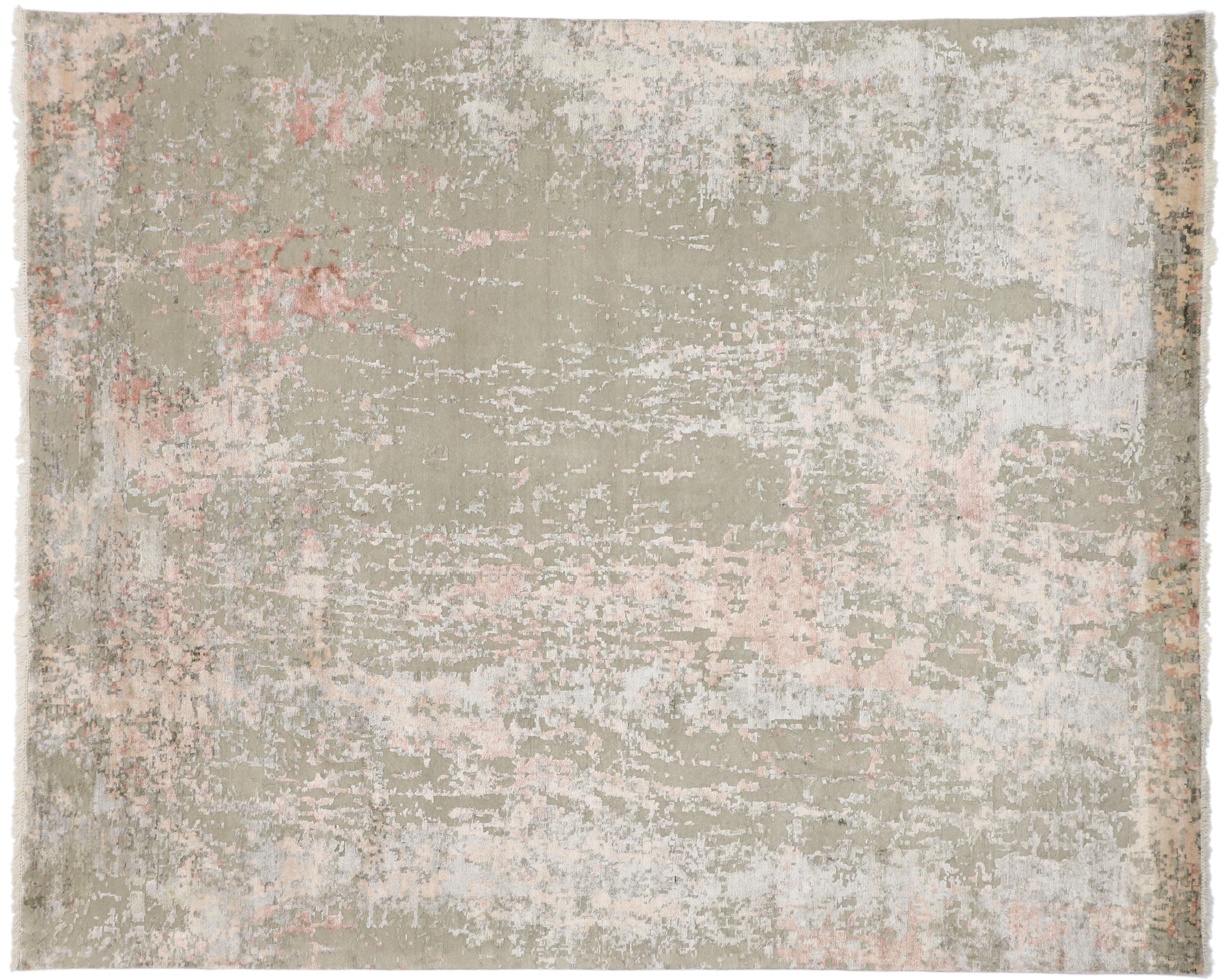 Nouveau tapis transitionnel abstrait contemporain inspiré par Willem de Kooning en vente 1