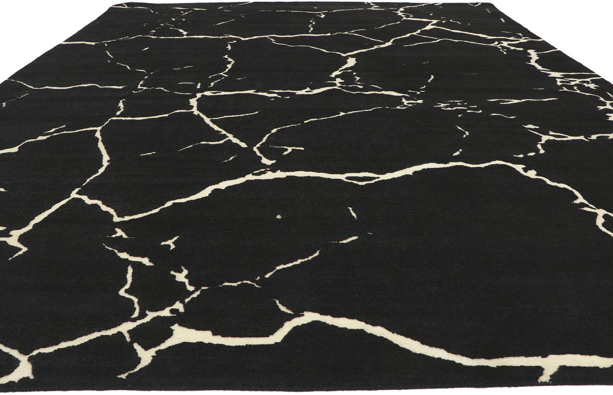 Modern New Contemporary Abstract Rug with Metamorphic Biophilic Design For Sale
