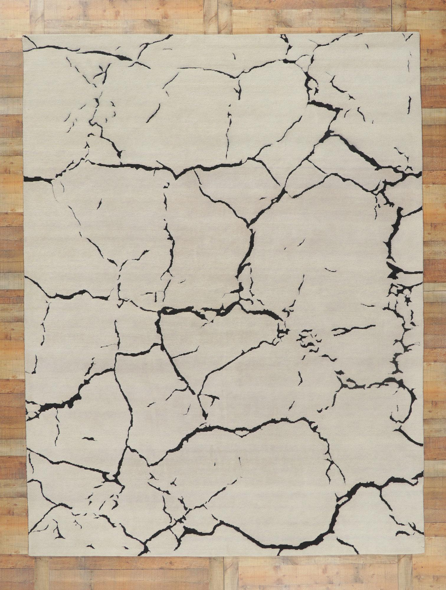 New Contemporary Abstract Rug with Metamorphic Biophilic Design For Sale 2