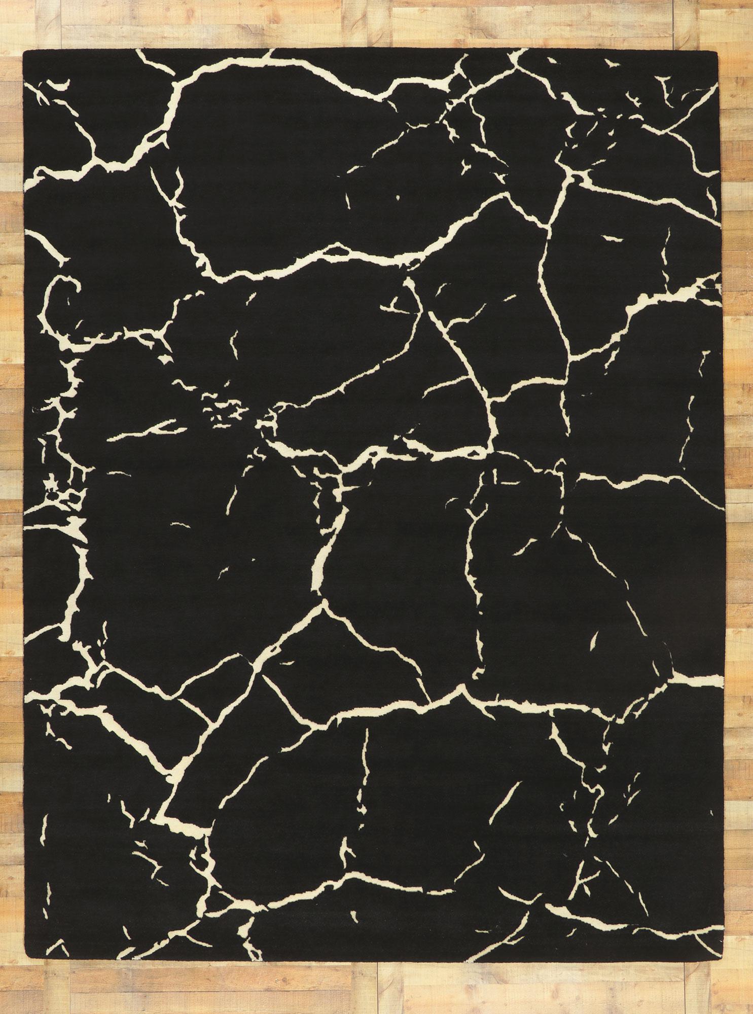 New Contemporary Abstract Rug with Metamorphic Biophilic Design For Sale 2