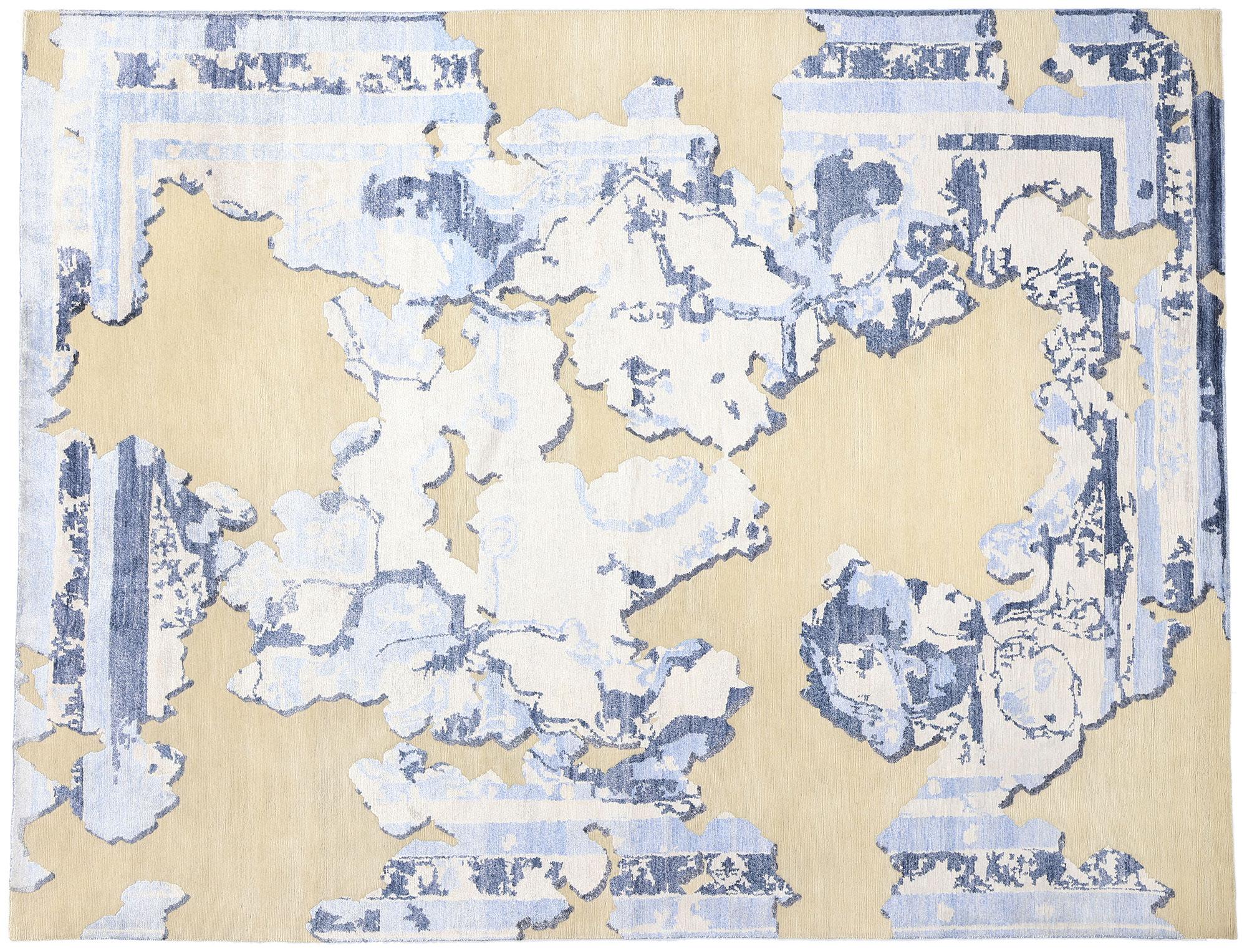New Contemporary Abstract Wool & Silk Rug im Angebot 2
