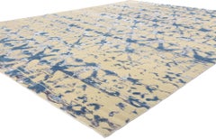 New Contemporary Abstract Wool & Silk Rug