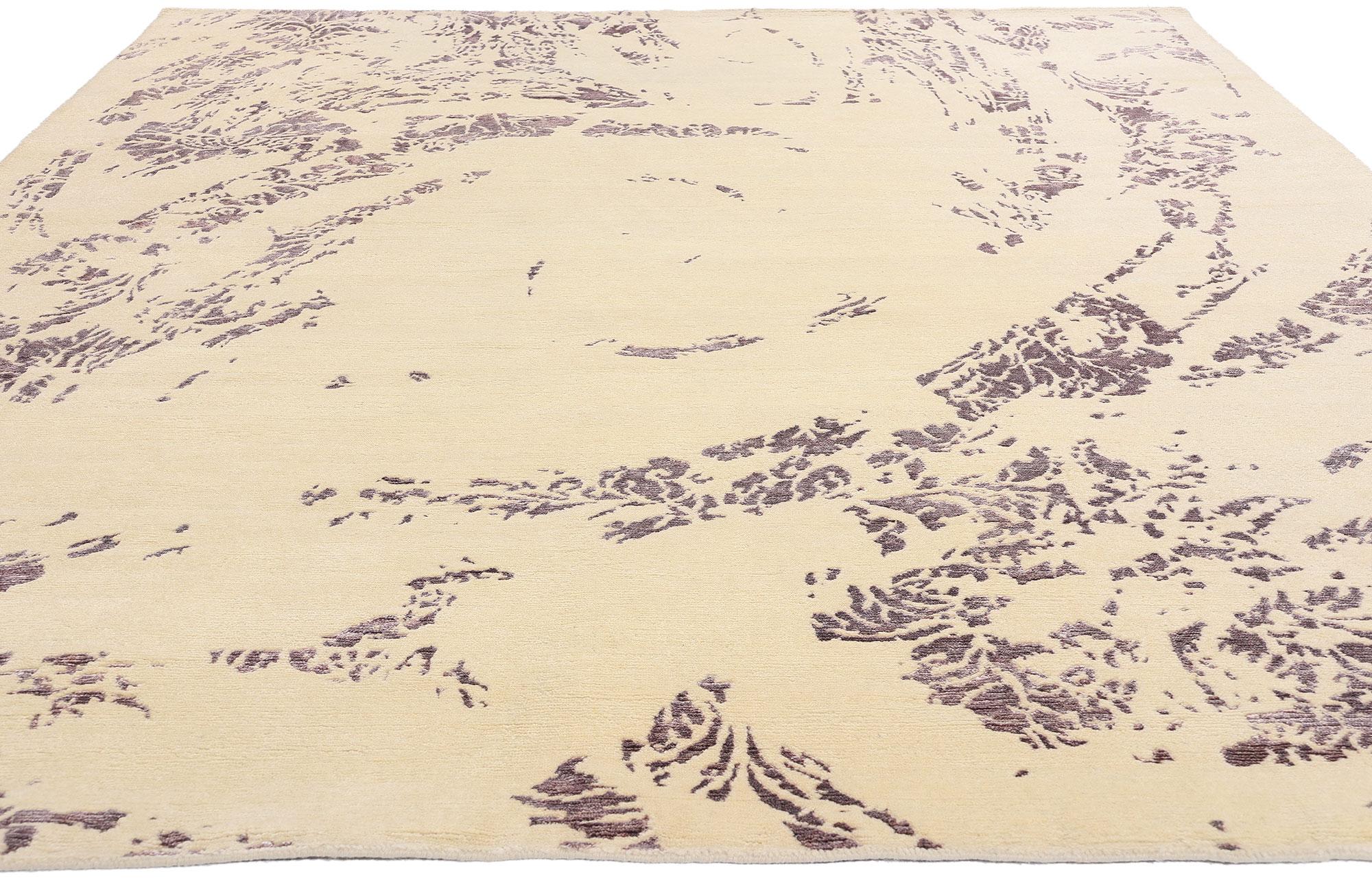 Modern New Ethereal Reverie Contemporary Carpet with Enigmatic Abstract Expressionism For Sale