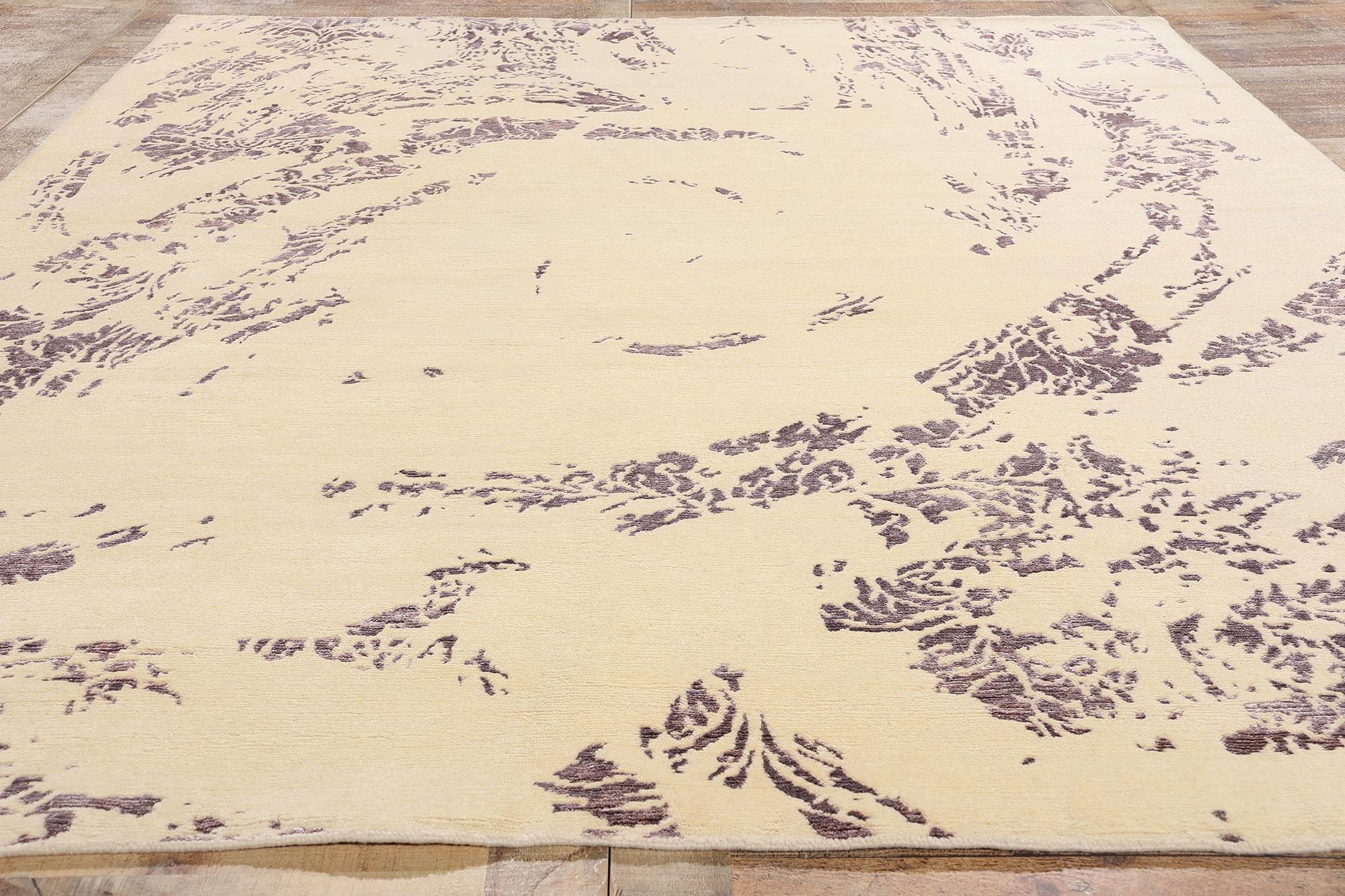 New Ethereal Reverie Contemporary Carpet with Enigmatic Abstract Expressionism For Sale 1