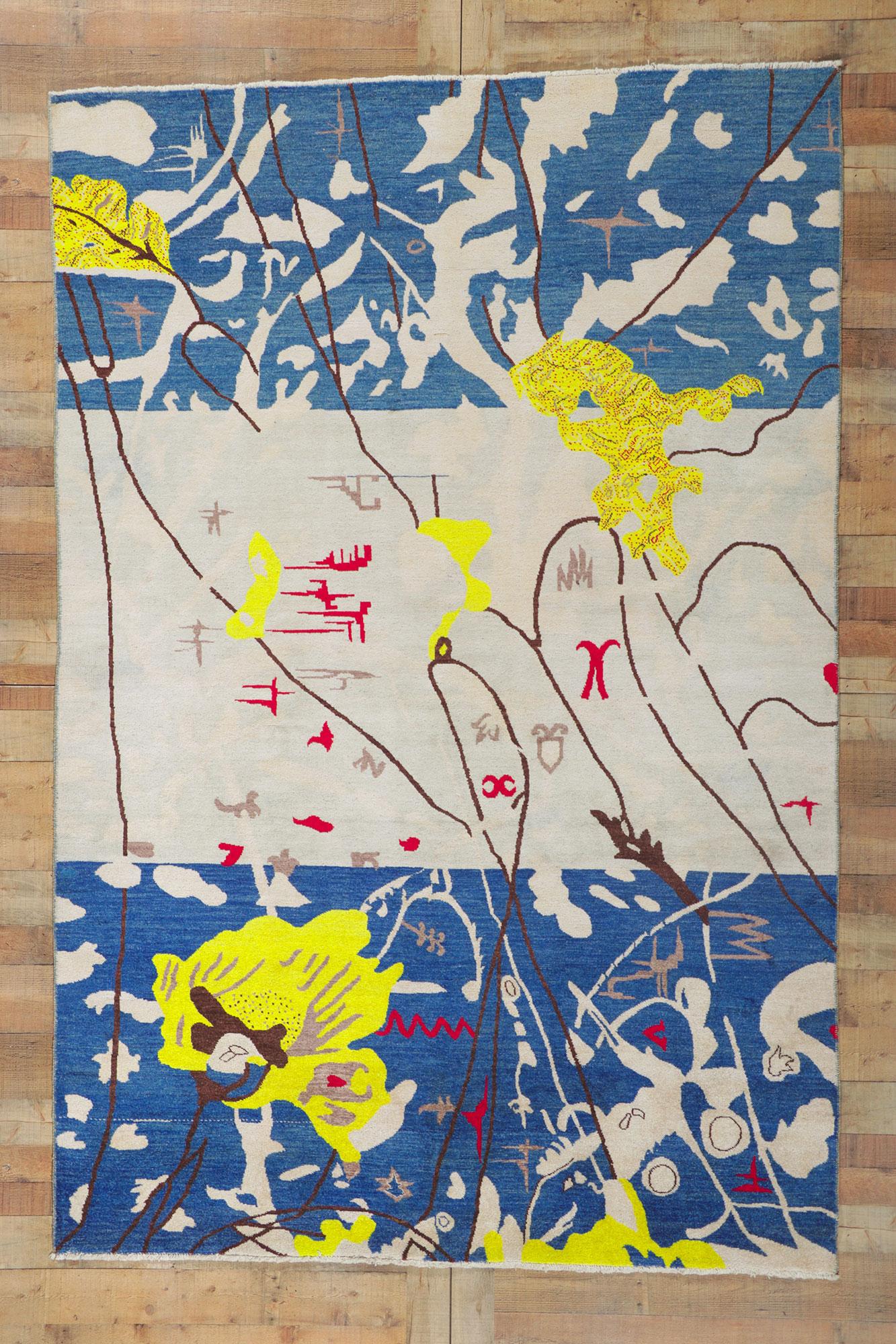 Nouveau tapis AM Contemporary inspiré par Joan Miro Neuf - En vente à Dallas, TX
