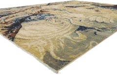 New Contemporary Area Rug with Biophilic Design