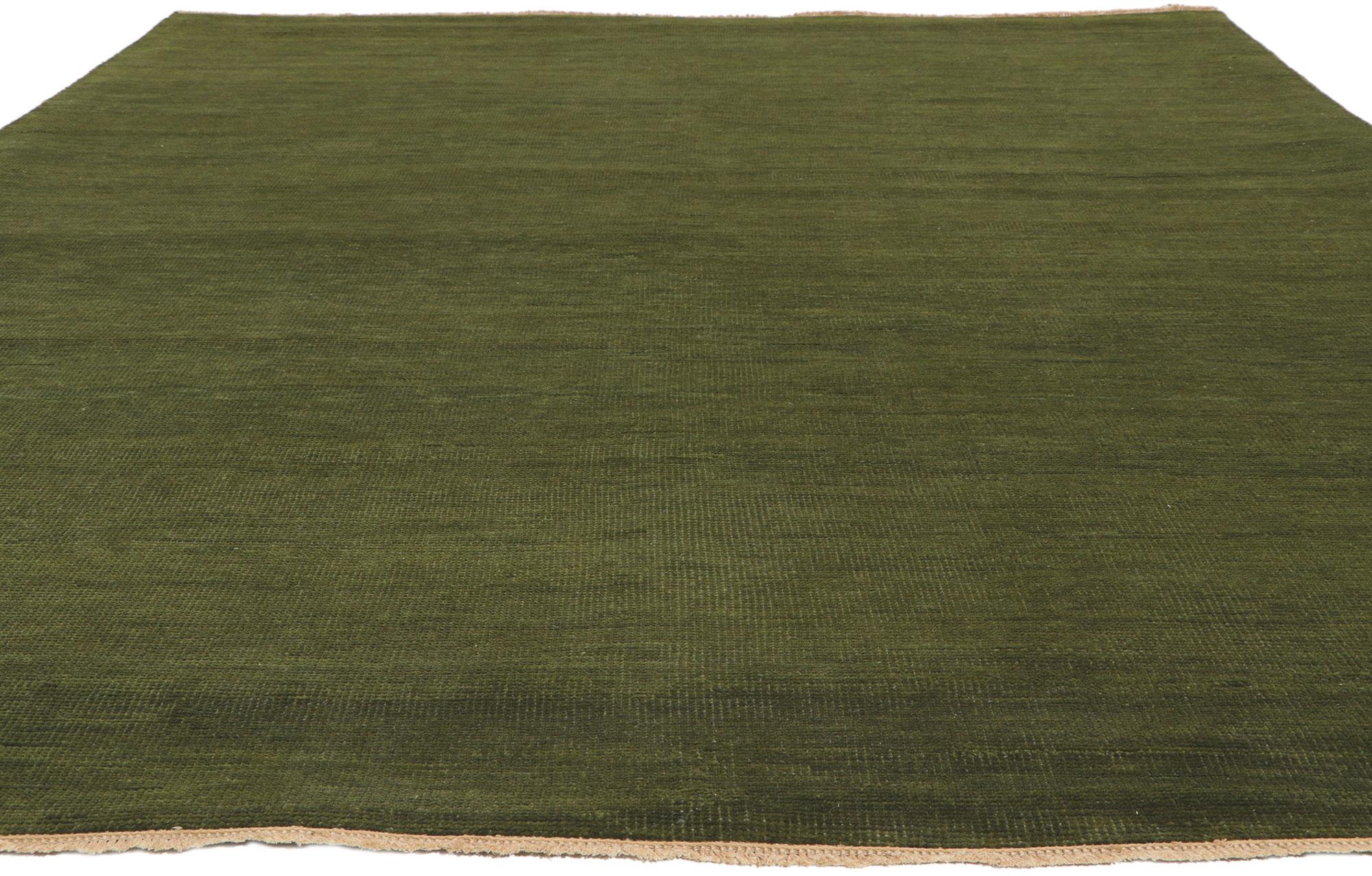 Indian New Earthy Modern Area Rug with Biophilic Design For Sale