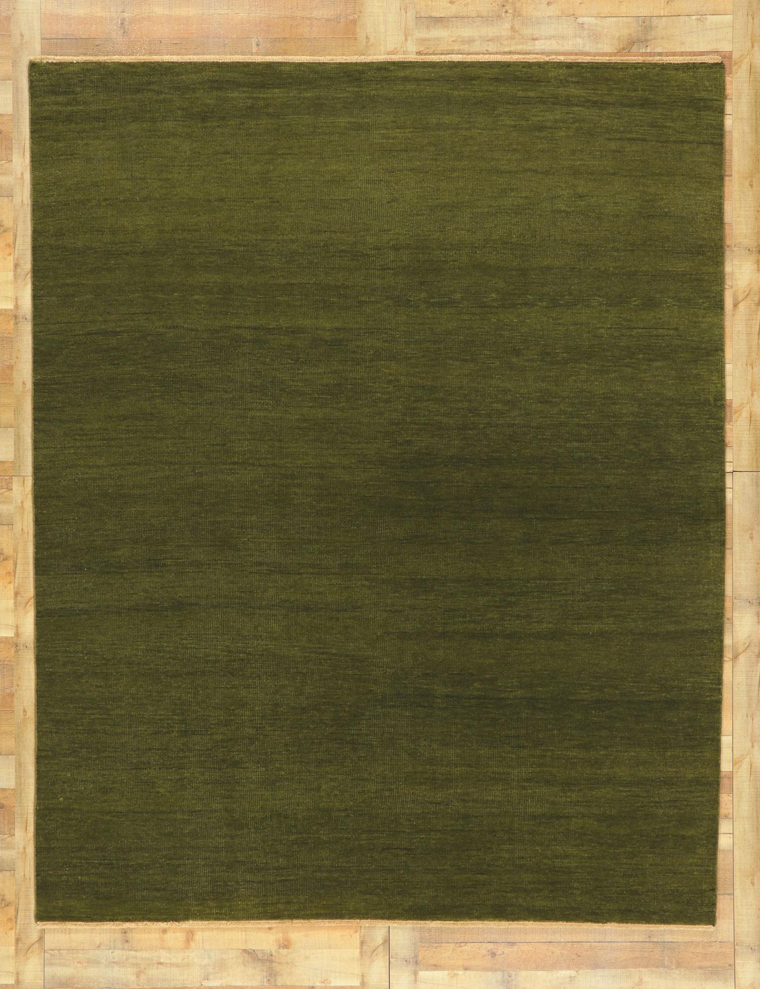 New Earthy Modern Area Rug with Biophilic Design In New Condition For Sale In Dallas, TX