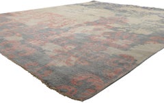 New Contemporary Damask Area Rug with Victorian Elegance