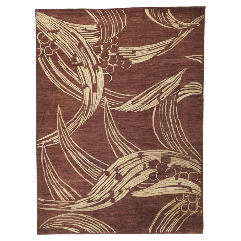 New Contemporary Area Rug with Modern Style For Sale at 1stDibs