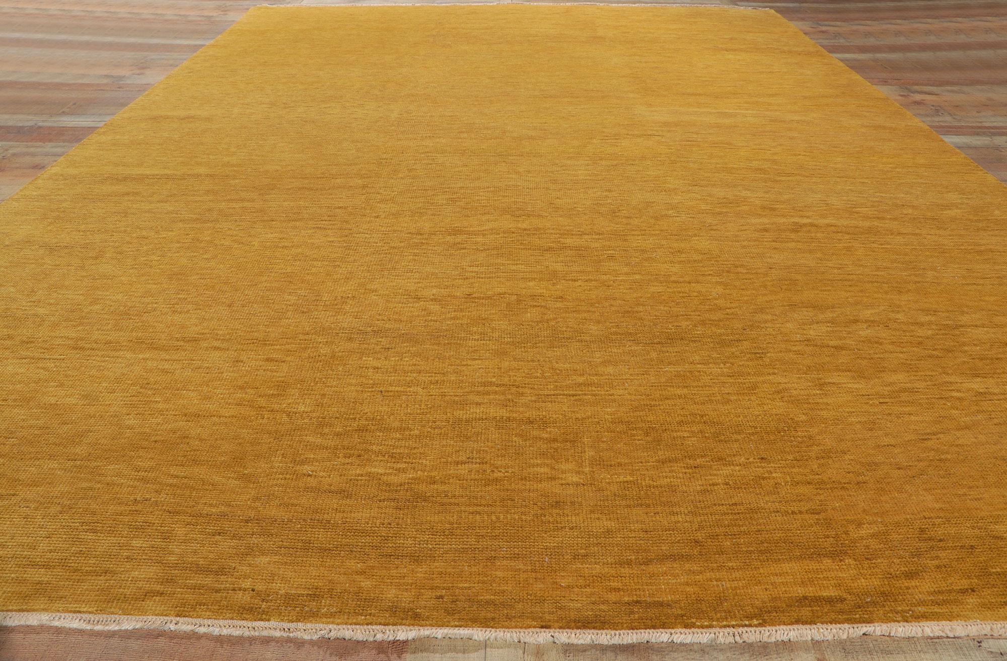 New Contemporary Area Rug with Modern Tuscan Style In New Condition For Sale In Dallas, TX