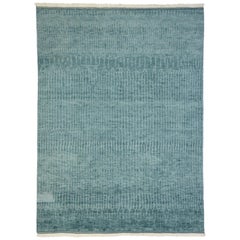 New Contemporary Beach Hygge Moroccan Rug with Modern Cape Cod Style