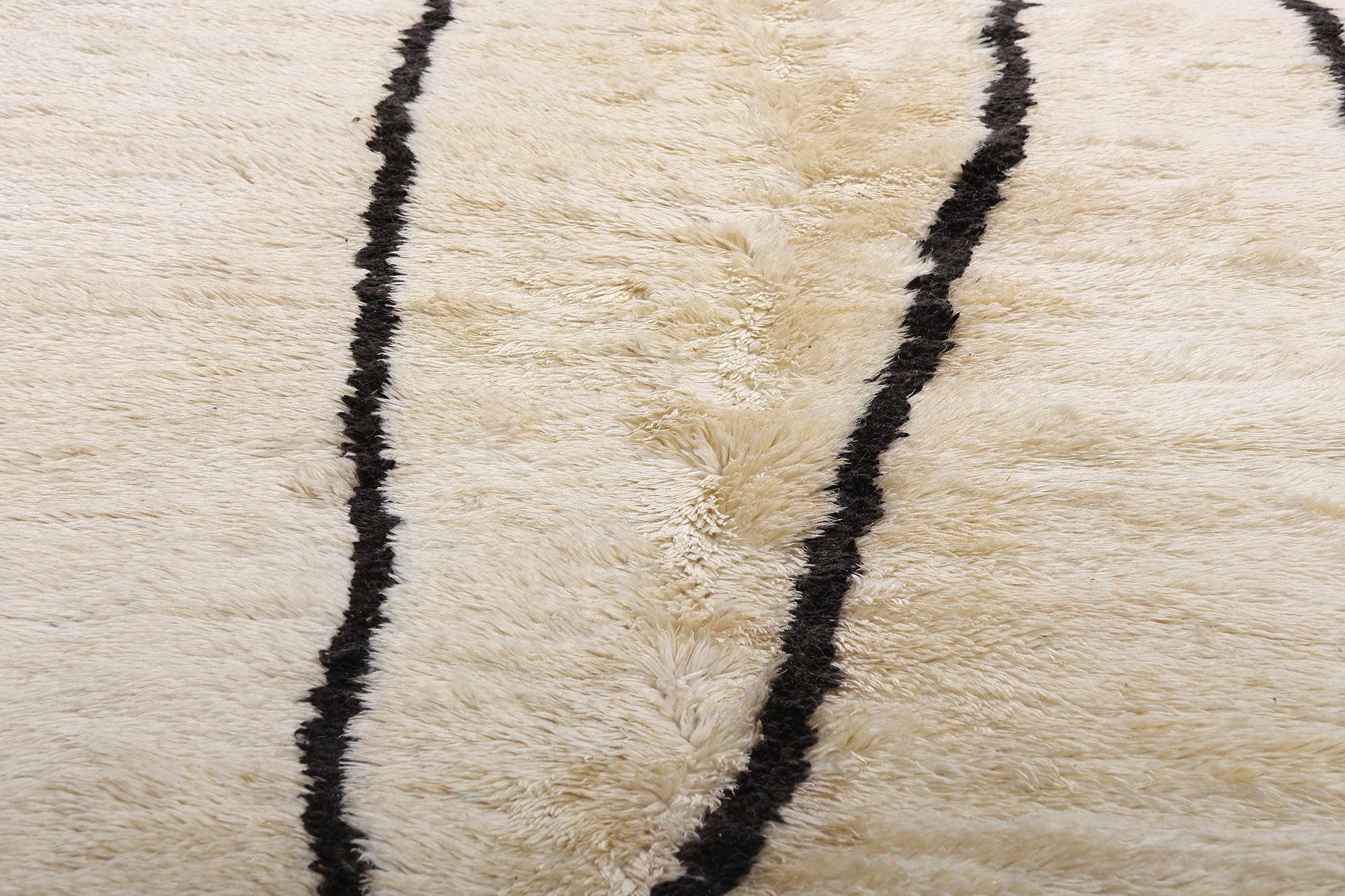 New Contemporary Beni Mirit Moroccan Rug with Organic Modern Style For Sale 10