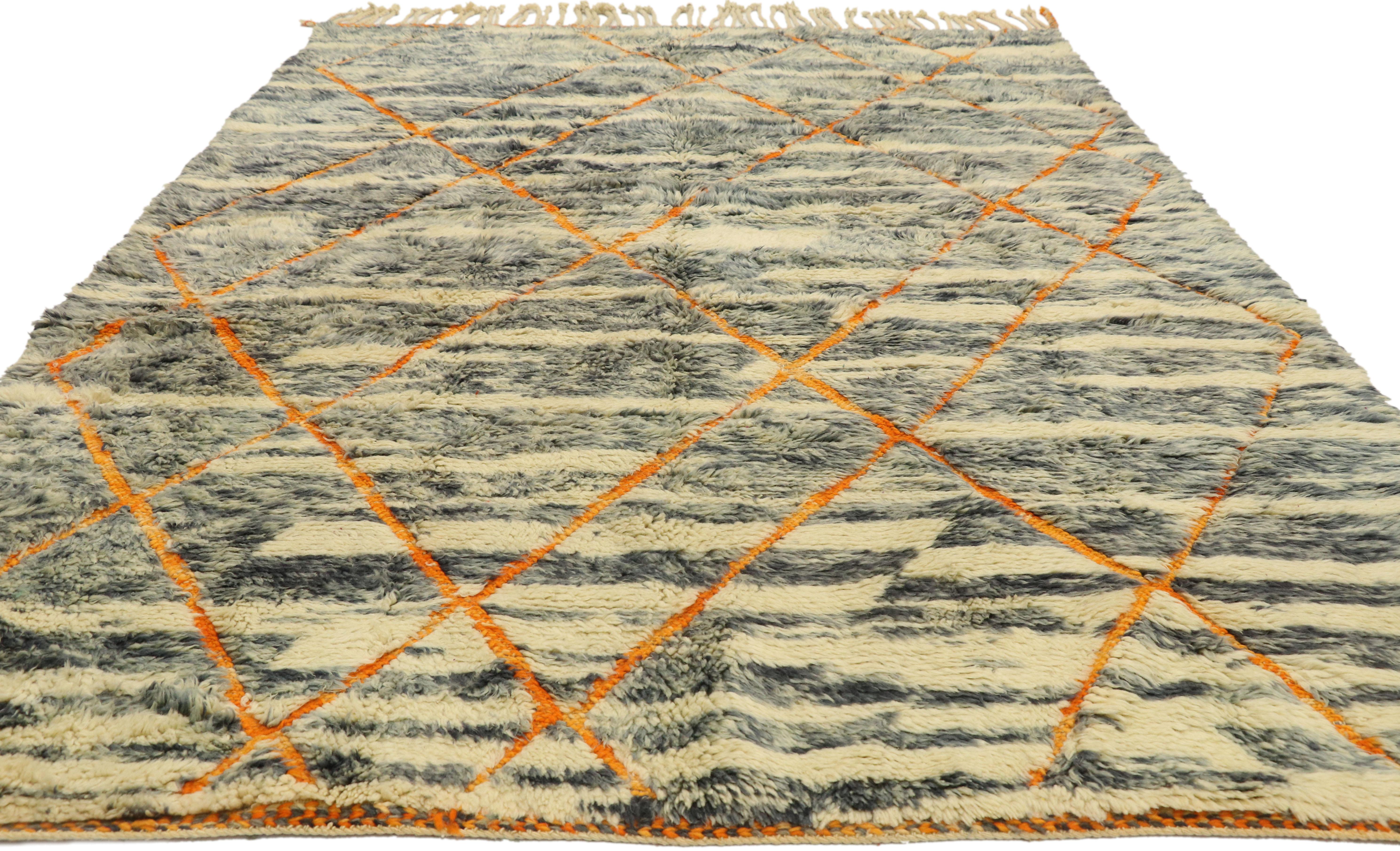 Tribal New Contemporary Beni Mrirt Carpet, Berber Moroccan Rug