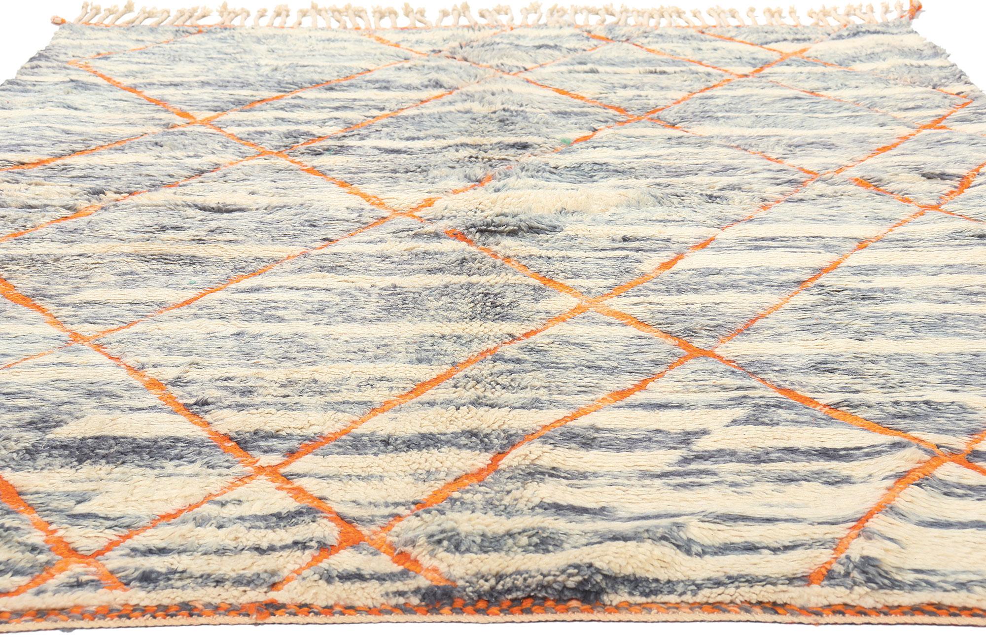 Tribal New Contemporary Beni Mrirt Carpet, Berber Moroccan Rug For Sale