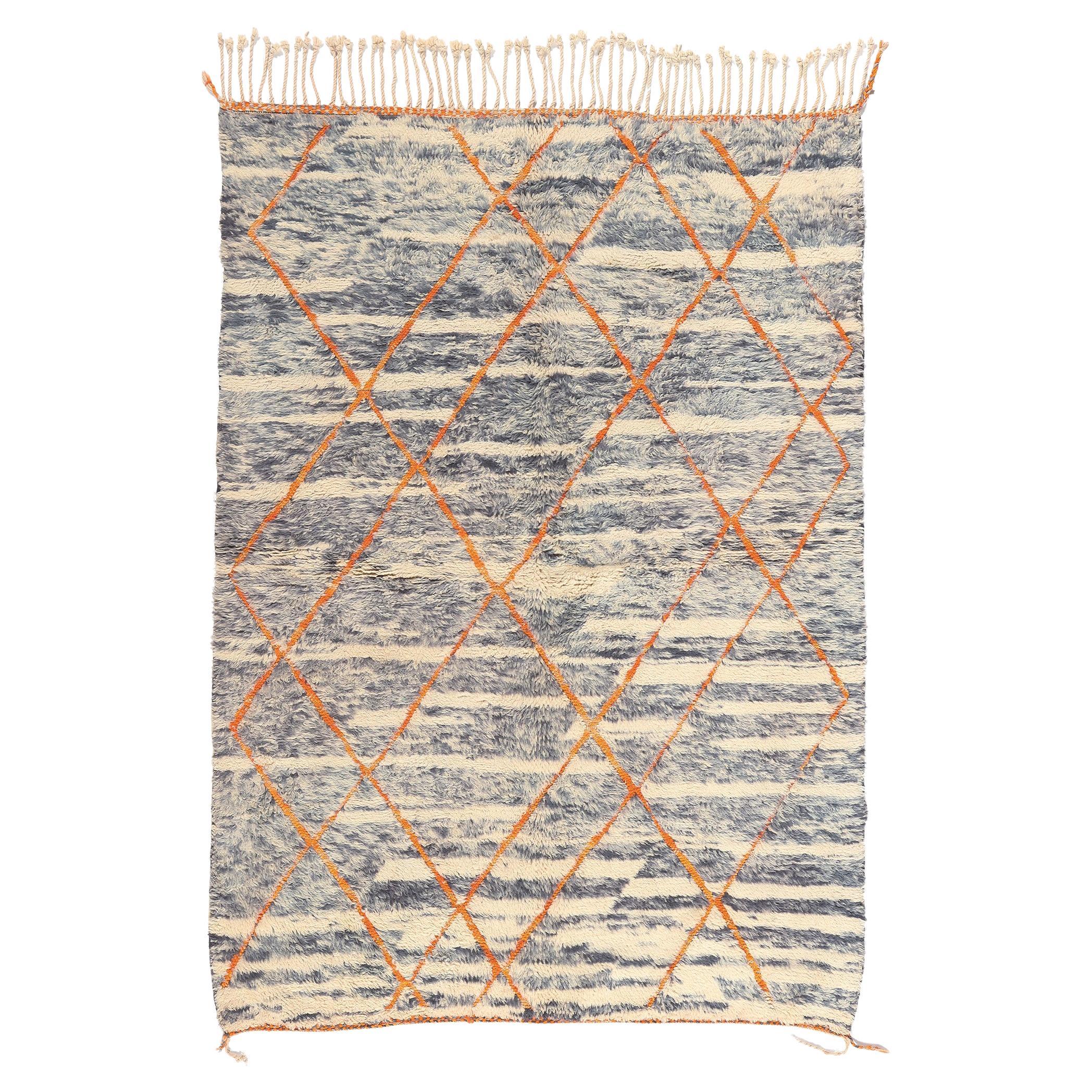 New Contemporary Beni Mrirt Carpet, Berber Moroccan Rug For Sale