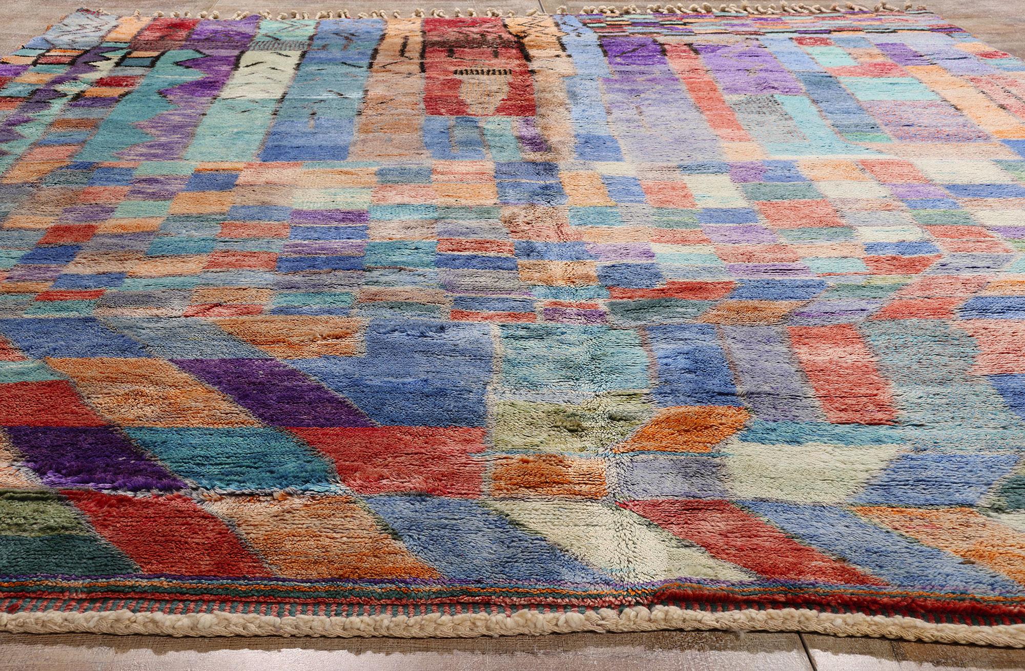Contemporary The Chromatic Reverie: A Rare Artistic Beni Mrirt Moroccan Masterpiece For Sale