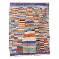 New Contemporary Berber Beni Mrirt Abstract Moroccan Rug, 10'04 x 112'11