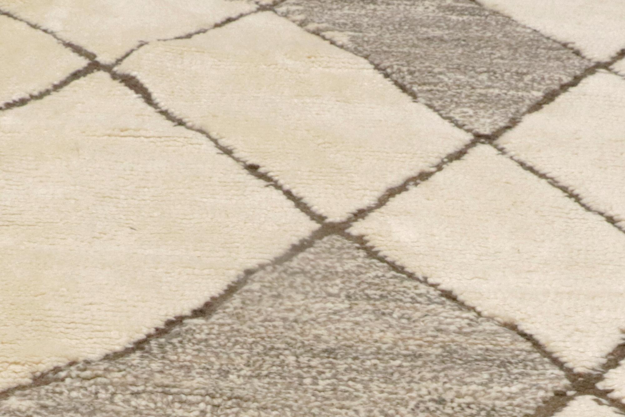 Nuovo tappeto berbero contemporaneo Beni Mrirt marocchino con stile organico moderno in vendita 6