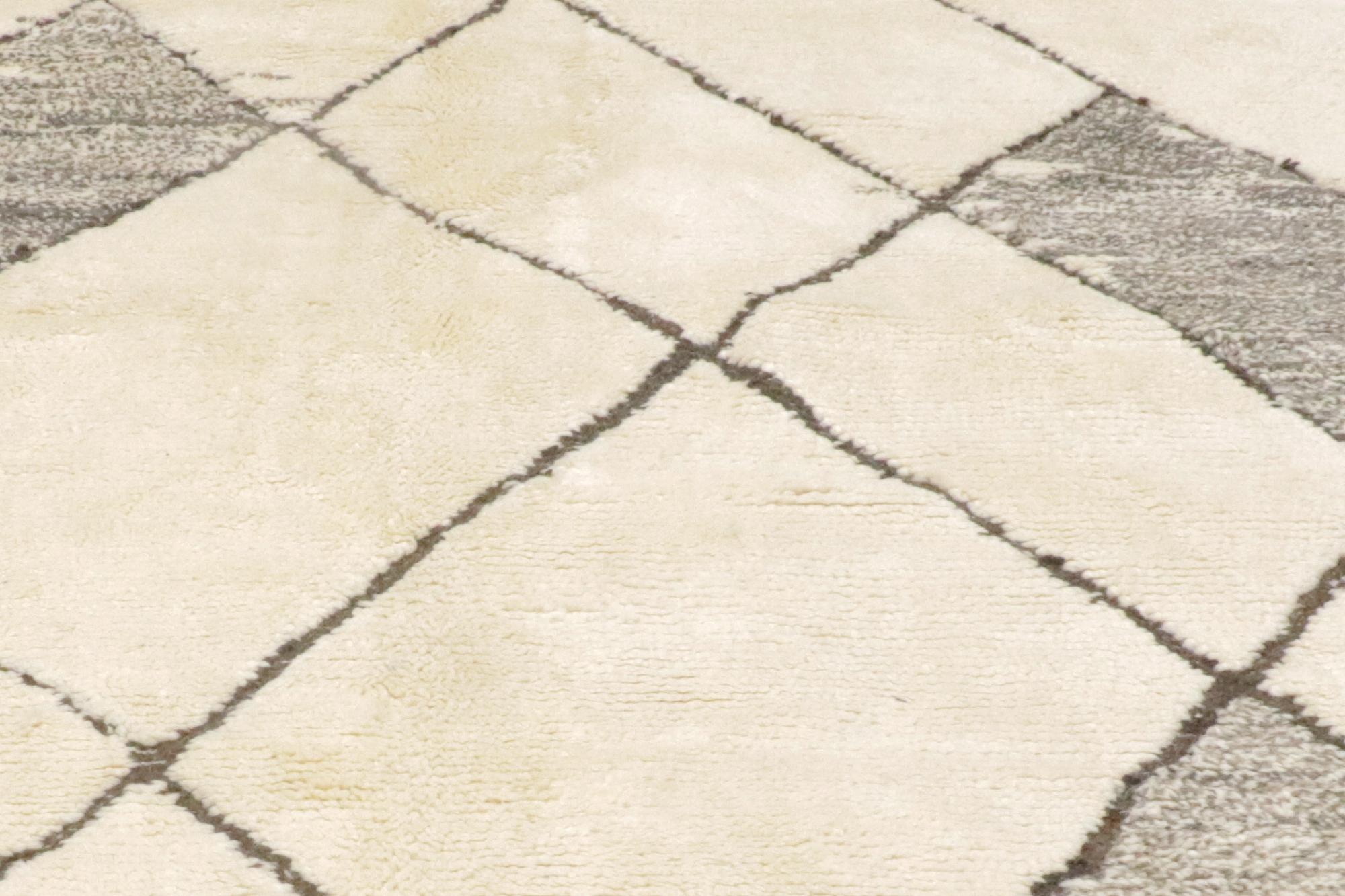 Nuovo tappeto berbero contemporaneo Beni Mrirt marocchino con stile organico moderno in vendita 9