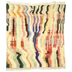 New Contemporary Berber Moroccan Area Rug Inspired by Paul Klee
s Rechte Winkel