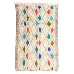 Colorful Moroccan Azilal Rug, Cozy Hygge Meets Modern Boho Chic
