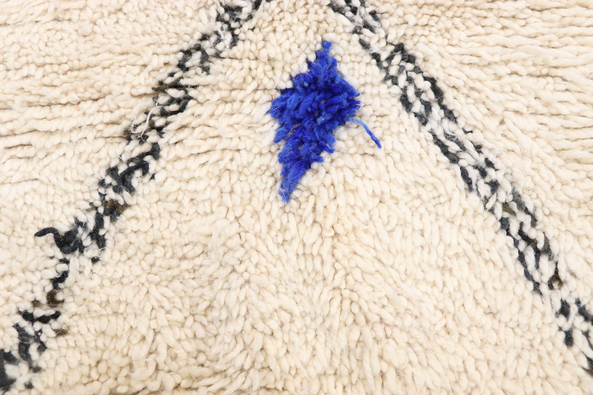 Nueva Alfombra Bereber Marroquí Azilal Contemporánea con Estilo Tribal Boho Hygge Anudado a mano en venta