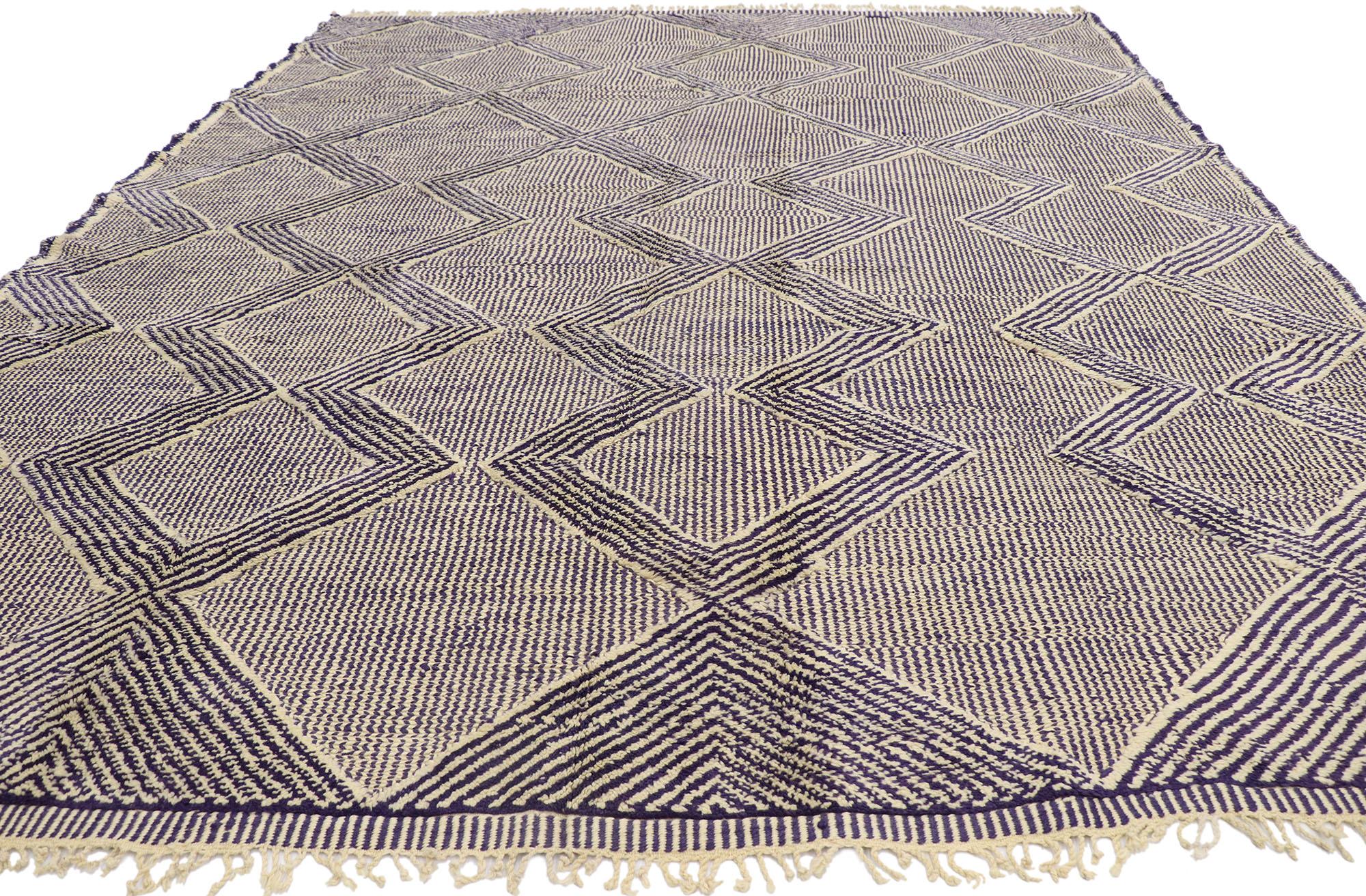 Modern New Contemporary Berber Moroccan Kilim Souf Rug with Bohemian Style For Sale