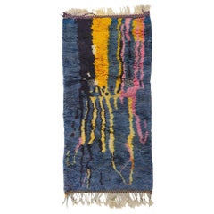 Colorful Abstract Moroccan Rug, Abstract Expressionism Meets Nomadic Charm