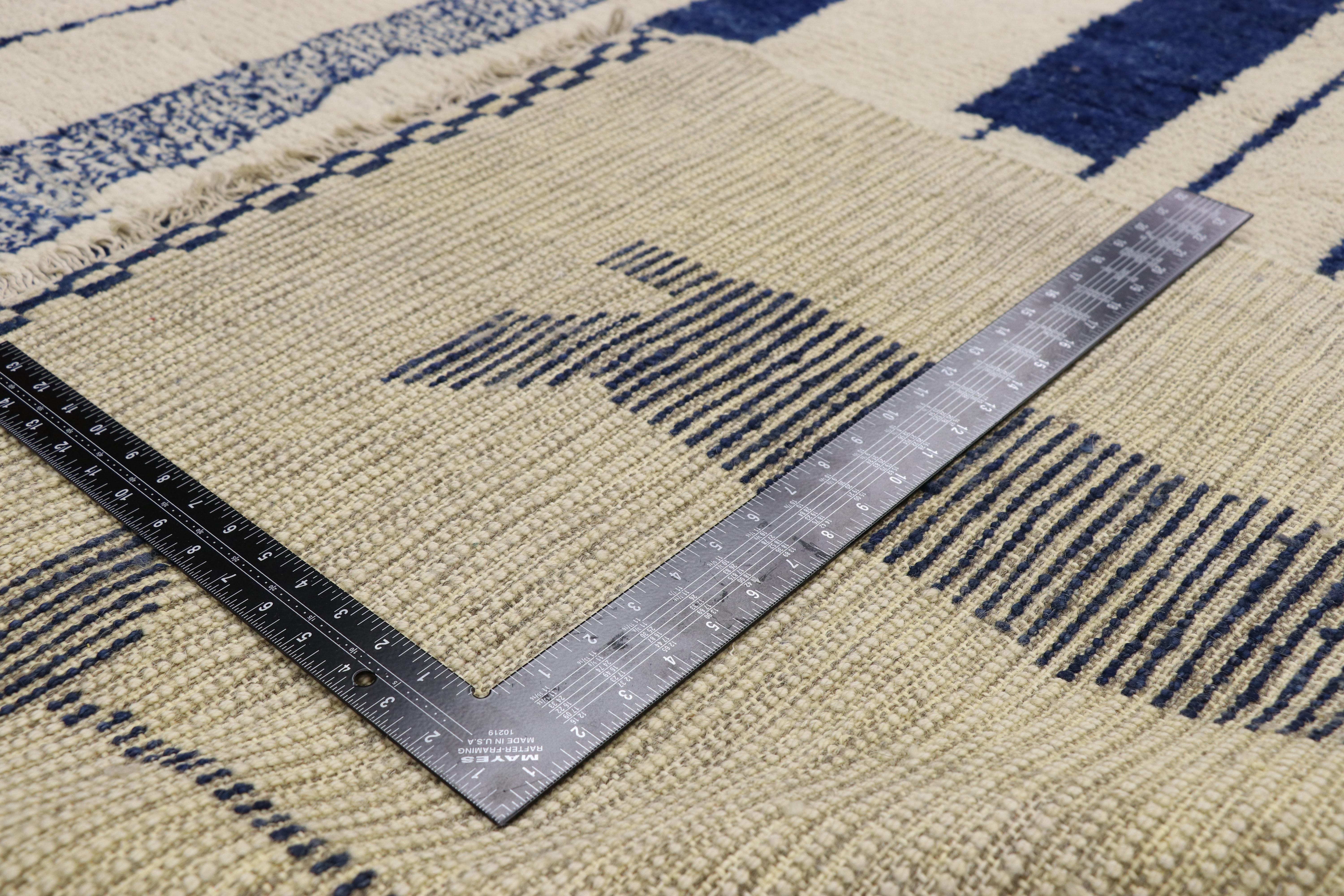 Neuer zeitgenössischer Teppich im marokkanischen Stil:: inspiriert von Alberto Giacometti Dogon-Stamm (Handgeknüpft) im Angebot