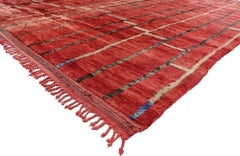 New Contemporary Berber Moroccan Rug Inspired by Gerhard Richter