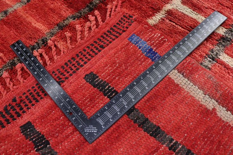 New Contemporary Berber Moroccan Rug Inspired by Gerhard Richter In New Condition For Sale In Dallas, TX