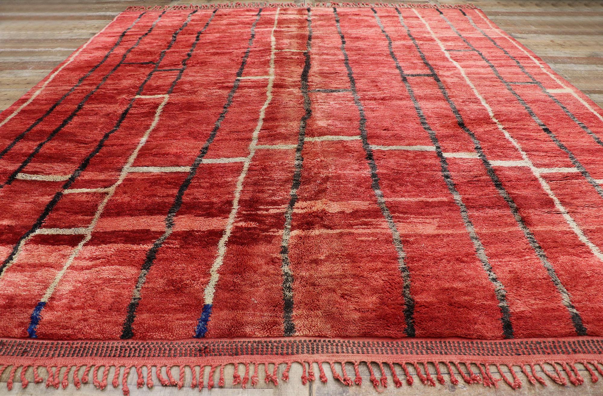 New Contemporary Berber Moroccan Rug Inspired by Gerhard Richter 1