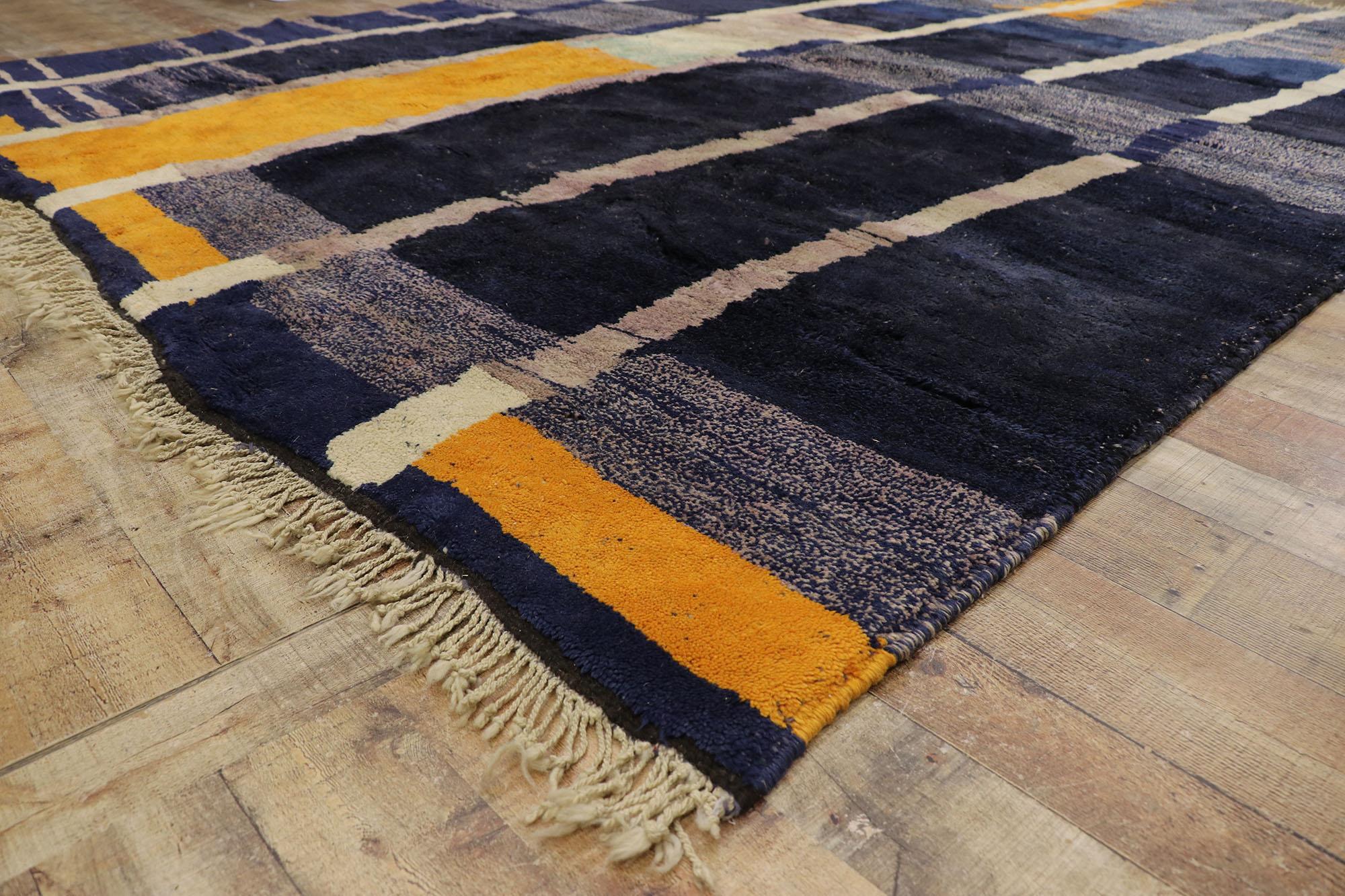 Contemporary New Color Block Moroccan Rug Inspired by Gunta Stölzl For Sale